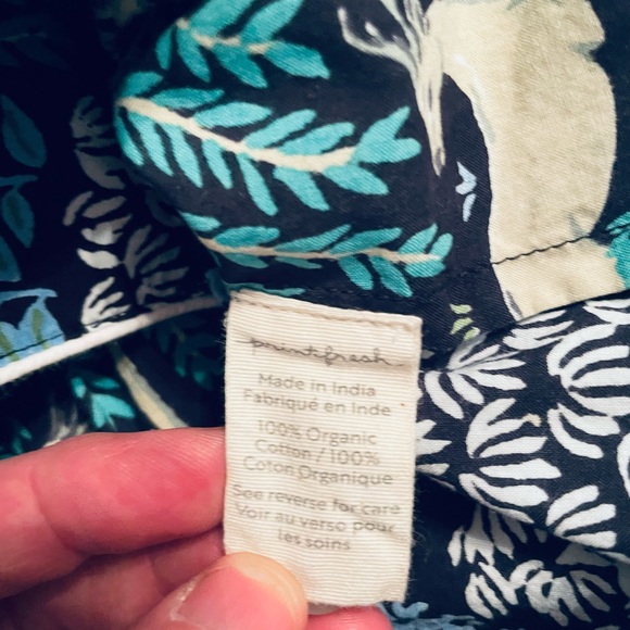 Printfresh Women's Pajama Set in Navy and Teal Forest Design - Picture 5 of 5